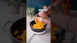 Gezonde linzencurry met pompoen en volkorenpita recept  shorts  Allerhande [upl. by Steffane338]