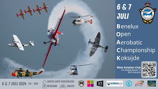 BeNeLux OPEN AEROBATIC CHAMPIONSHIP KOKSIJDE 6amp7 Juli 2024 Teaser [upl. by Alika]