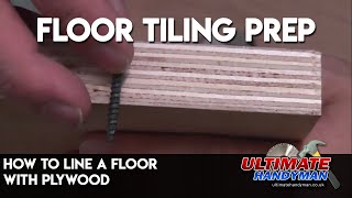 How to line a floor with plywood [upl. by Hplodur]