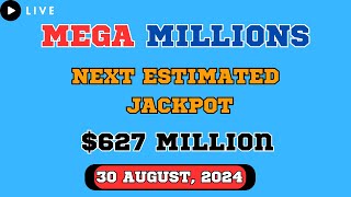 Mega Millions Next Estimated Jackpot Drawing for Aug 30 2024  Live Winning Numbers amp Results [upl. by Noteek]