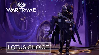 LOTUS CHOICE DECIDE WHO LOTUS IS  Warframe The New War  LOTUS CUSTOMIZATION [upl. by Ader]