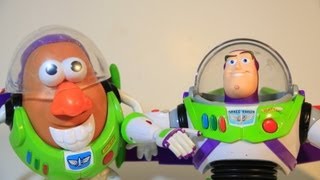 Toy Review Disney Buzz Lightyear Action Figure Toy  Mr Potato Head Buzz [upl. by Jephthah]