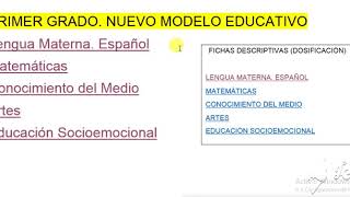 PLANEACIONES DE PRIMER GRADO NUEVO MODELO EDUCATIVO 20182019 [upl. by Daj622]