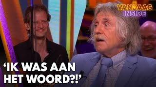 Betoog Johan bruut onderbroken door de band ‘Ik was aan het woord’  VANDAAG INSIDE [upl. by Anniahs]