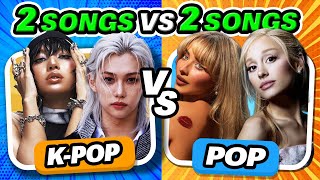 KPOP vs POP  2 SONGS vs 2 SONGS ✨ Save One Drop One 🔥 Kpop Quiz 2024 [upl. by Veronique]