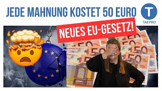 Jede Mahnung kostet 50 Euro EU plant neues Hammer Gesetz [upl. by Aydne]