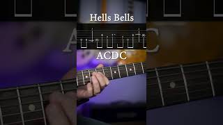 Hells Bells ACDC Guitar Riff with Tab [upl. by Ketti109]