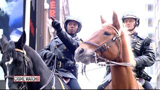 OnDuty with NYPDs Mounted Police  Crime Watch Daily [upl. by Nylevol295]