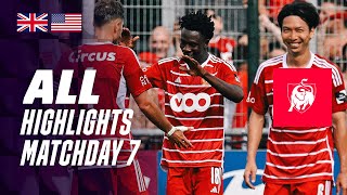 ALL HIGHLIGHTS MATCHDAY 7 👀⚽ Jupiler Pro League 2324 [upl. by Gile]