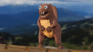 Screaming Beaver 4K Meme Animated Ramake [upl. by Aknayirp]