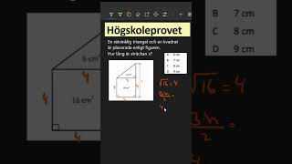 Högskoleprovet högskoleprovet matematik tips tricks shorts maths study education [upl. by Teddy]