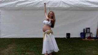 Pregnant Belly Dancer quotOud Chiftitelliquot [upl. by Bonnibelle]