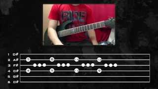 Linkin Park  Pushing Me Away Guitar Tutorial w Tabs by Kirjai [upl. by Felton]