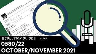 058022 OctoberNovember 2021 Marking Scheme MS Audio Voiceover [upl. by Ozne]