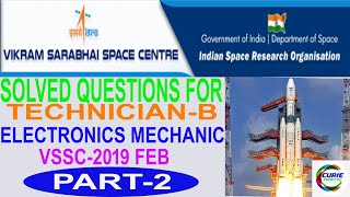 18 PART2 VSSC 2019 FEB TechnicianB Electronics [upl. by Ecnerwal383]