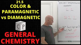 215 Color and Paramagnetism of Complex Ions and Coordination Compounds  General Chemistry [upl. by Ardnasirk]