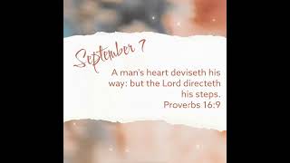 Proverbs 169 dailydevotional heart direct Lord steps guide faith trust [upl. by Neeloc]