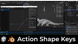 Export Action Editor Shape Keys to Unity  Blender 30  Tutorial [upl. by Biggs417]