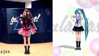 【いとくとらMMD 初音ミク】galaxias踊ってみたコラボoo♪ [upl. by Elum696]