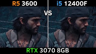 Ryzen 5 3600 vs Intel i5 12400F  RTX 3070 8GB  1080p [upl. by Kersten269]