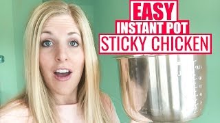 The BEST Instant Pot Sticky Chicken [upl. by Airamalegna790]