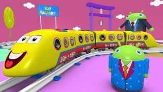 Kids Videos for Kids Trains for kids Cartoon Cartoon  Toy Factory  Train Cartoon Jcb cartoon [upl. by Joung]