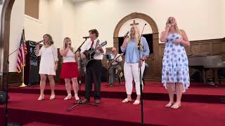 Carroll family singing at First Christian Church  Southern Gospel Hymn Melody [upl. by Eanerb]