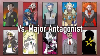 Pokémon Music  All Major Antagonist Battle Themes from the Core Series All Versions [upl. by Pammi]