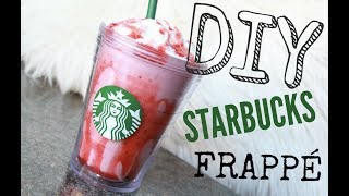 DIY ♥ Hvordan lage Starbucks Strawberries amp Crème Frappuccino ♥ [upl. by Jaeger]