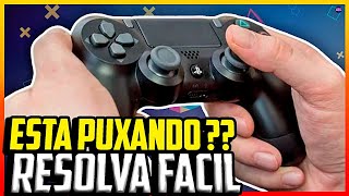 RESOLVA SEM ABRIR O CONTROLE  Analógico do PS4 PUXANDO pro lado ou MOVENDO sozinho DRIFT [upl. by Arimihc]