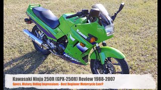 Kawasaki Ninja 250R GPX250R 19882007 Review  Specs History Riding Impressions [upl. by Airdnalahs540]