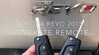 Toyota HILUX Revo 2015 Program chip H 8A and Generate Remote [upl. by Dorcus]