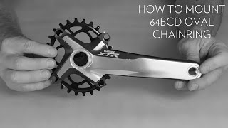 How to mount 64bcd oval chainring into 64104bcd cranks [upl. by Pacheco]