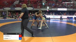 76 Kg Final Hannah Gladden Lion Wrestling Club Vs Kenya Sloan Campbellsville University [upl. by Nyraa]