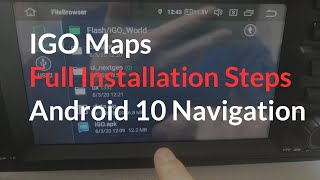 Igo Maps Full Installation Steps on Android 10 navigation [upl. by Yznel]