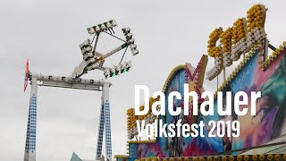 Dachauer Volksfest 2019  Impressionen vom Festplatz [upl. by Eelarat]