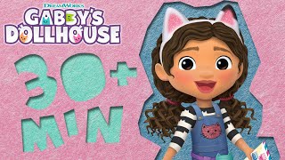 Gabbys Cattastic Crafting Marathon 30 Minutes of Crafts for Kids  GABBYS DOLLHOUSE [upl. by Ahsenahs]