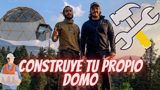 Construyendo un domo geodésico GLAMPING MAKEX [upl. by Ainat]