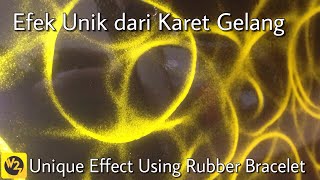 SAMURAI PAINT EFEK UNIK dari KARET GELANG  AIRBRUSH TRICK  RUBBER BRACELET EFFECT 2018 [upl. by Nylicaj615]