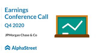 JPM Stock  JPMorgan Chase amp Co Q4 2020 Earnings Call [upl. by Yrojram219]