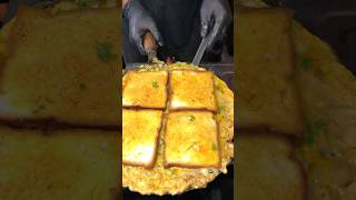 Bread Omelette Street Style shorts food cooking myhindasmr [upl. by Aleil]