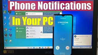 How to Get Phone Notifications Messages and Call on a Windows 10 PCLaptop  PushBullet Tutorial [upl. by Brockwell288]