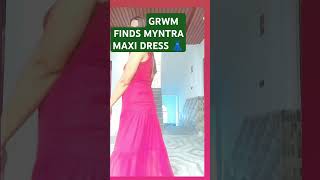 maxi dress 👗 from Myntra  maxi flare dress [upl. by Icnarf]