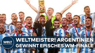 ARGENTINIEN IST WELTMEISTER Lionel Messi gewinnt episches WMFinale gegen Frankreich [upl. by Jeffrey]