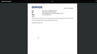 Sophos Central Email Encryption Demo [upl. by Bettye148]