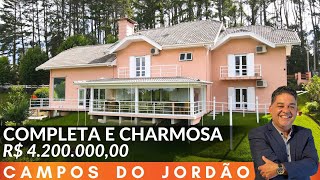 🍁 Casa MARAVILHOSA em CAMPOS DO JORDÃO  ALTO DO CAPIVARI  VENDA  R 420000000 [upl. by Ennahteb]