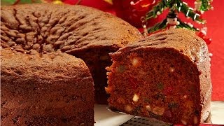 Christmas Fruit Cake  Easy 3 step recipe [upl. by Checani]