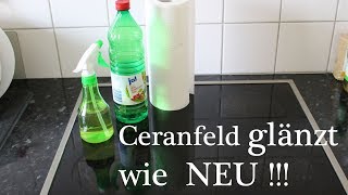 Ceranfeld amp Backofen glänzt wie NEU mit Naturmittel  Ceramic Hob Shines Like NEW [upl. by Nnyloj796]