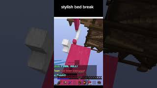 sick bedwars bed break minecraft bedwars memes shorts [upl. by Solana]