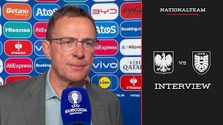 Interview mit Ralf Rangnick  Polen vs Österreich  UEFA EURO 2024  Nationalteam [upl. by Ilwain]